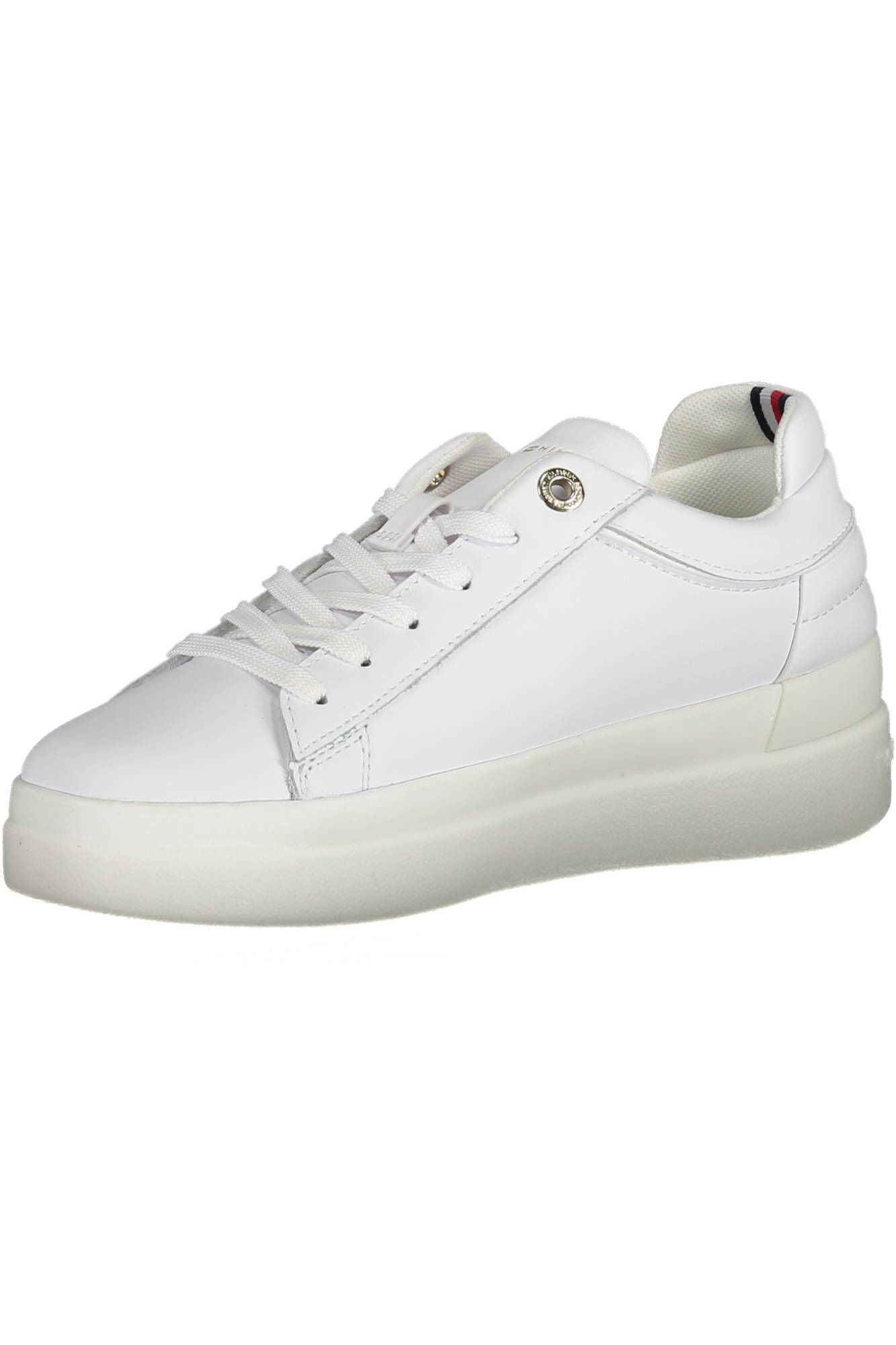 White Polyester Women Sneaker
