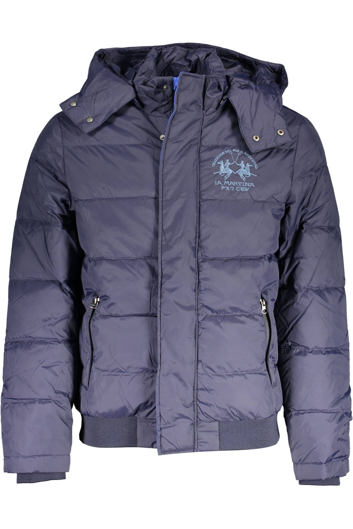 Blue Polyamide Men Jacket