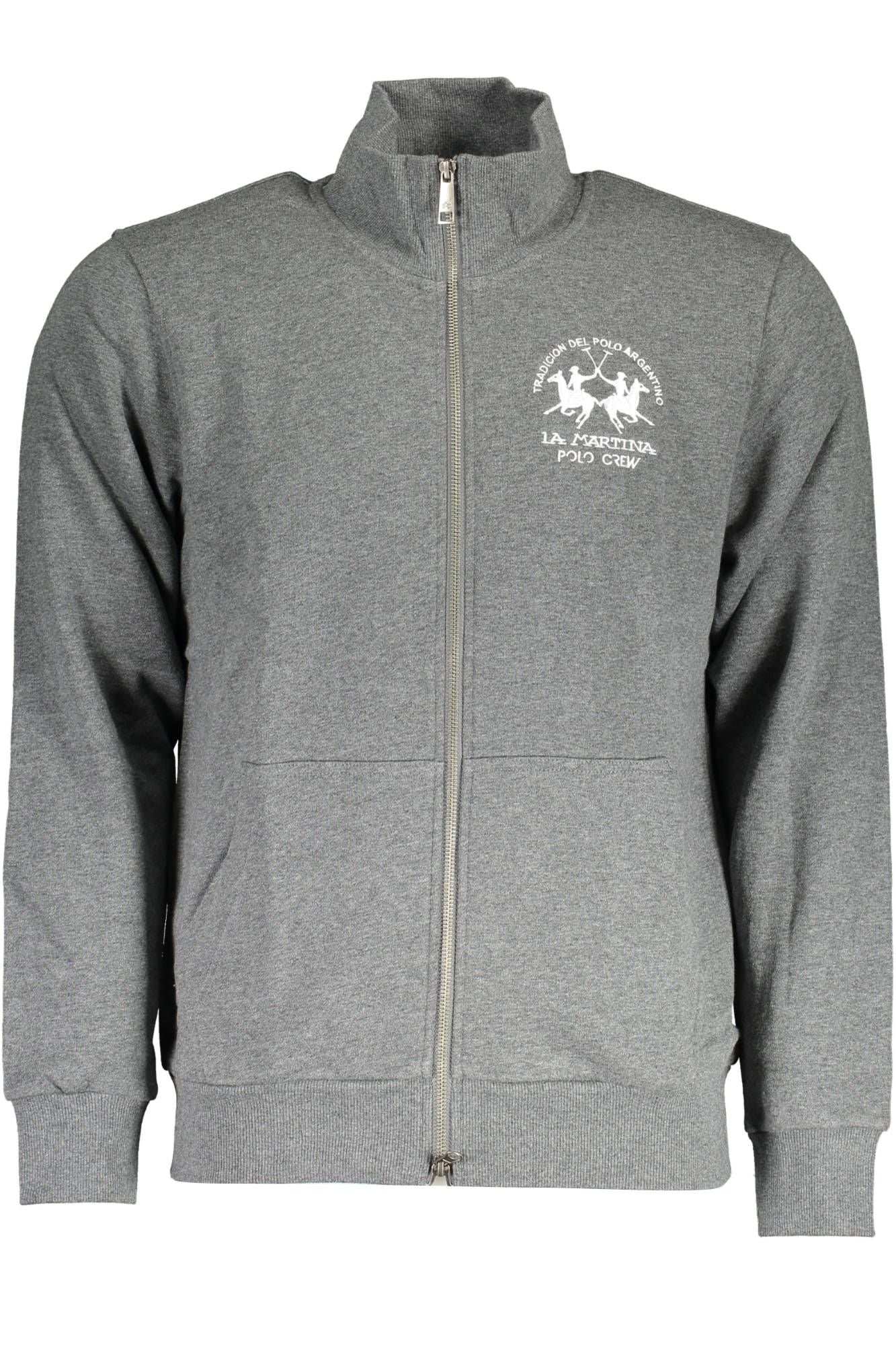 Gray Cotton Men's Sweater