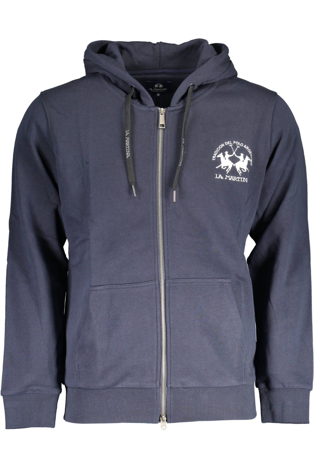 Blue Cotton Men Sweater
