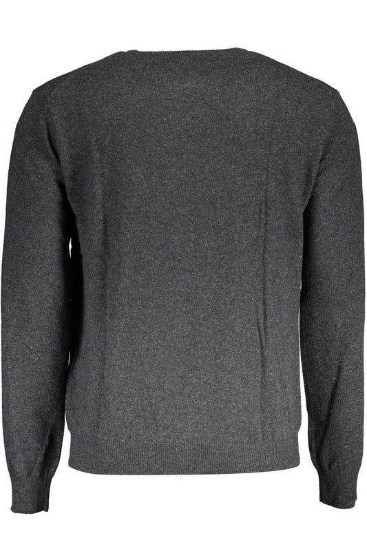 Gray Wool Men Sweater