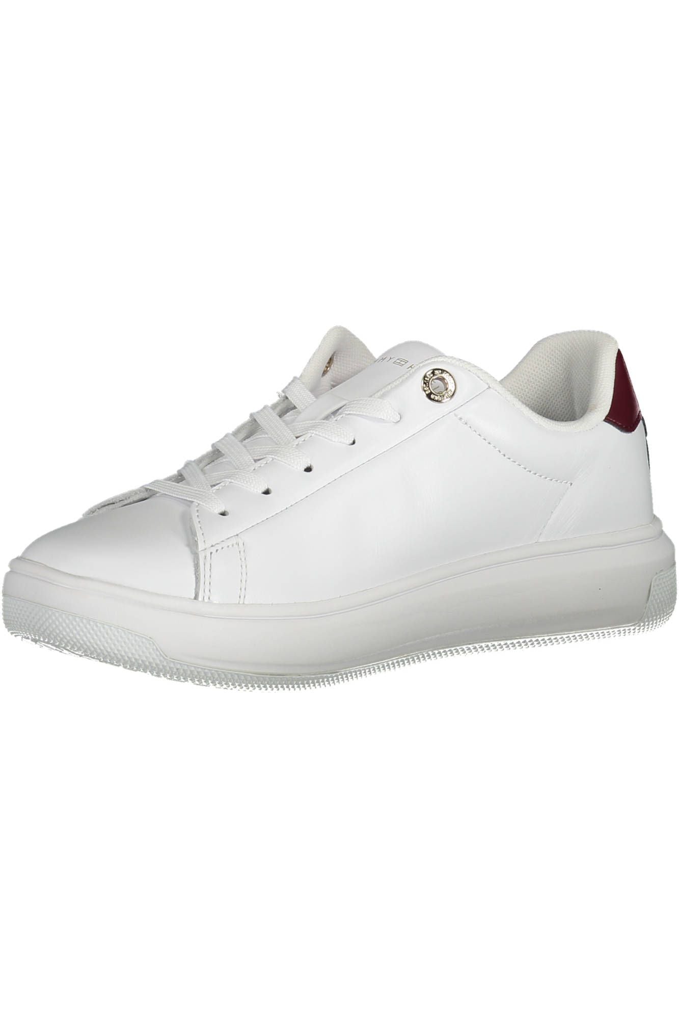 White Polyester Women Sneaker