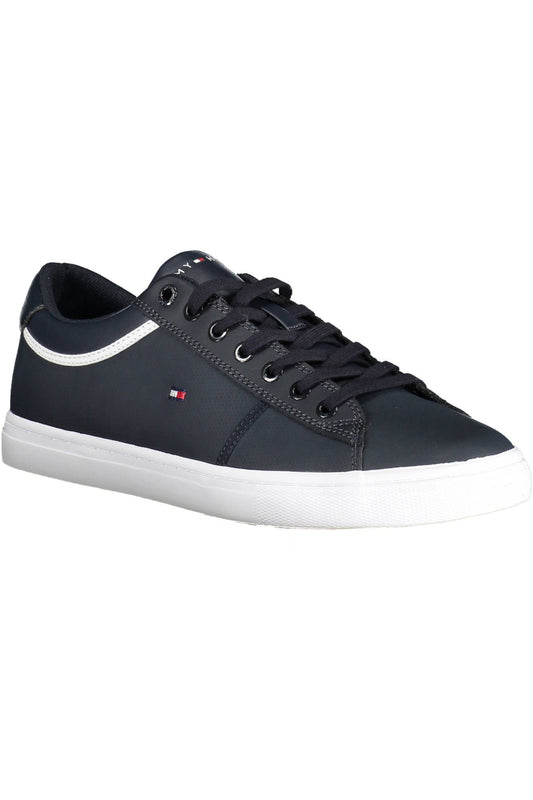 Blue Polyester Men Sneaker