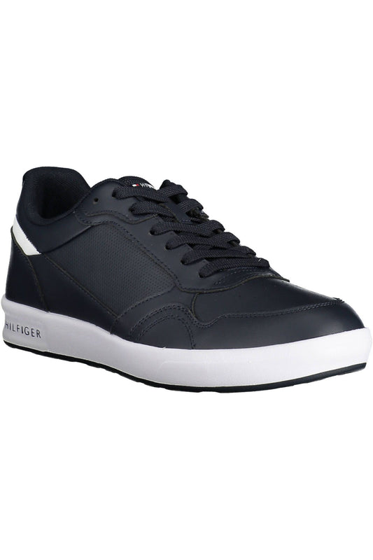 Blue Polyester Men Sneaker