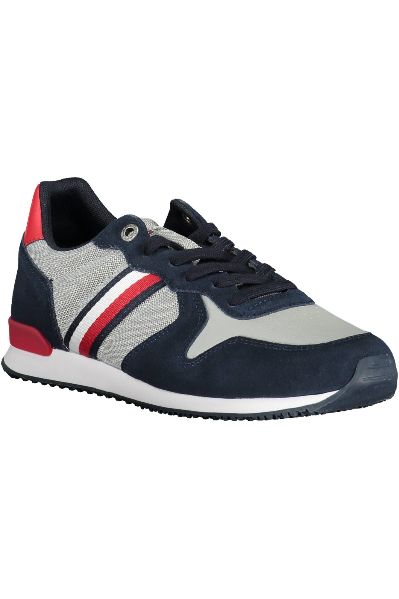 Blue Polyester Men Sneaker