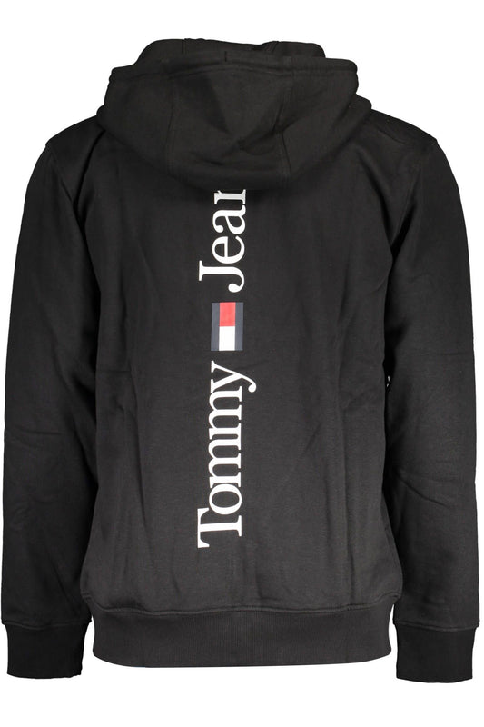 Black Cotton Men Sweater