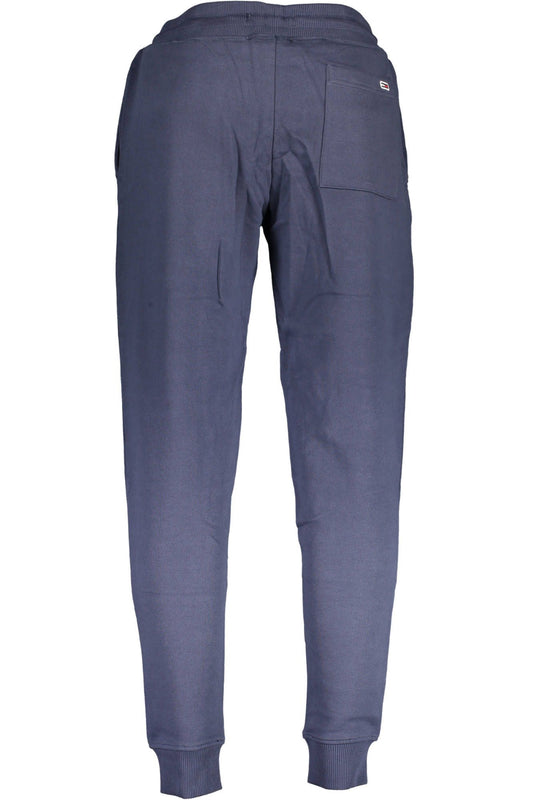Blue Cotton Men Pant