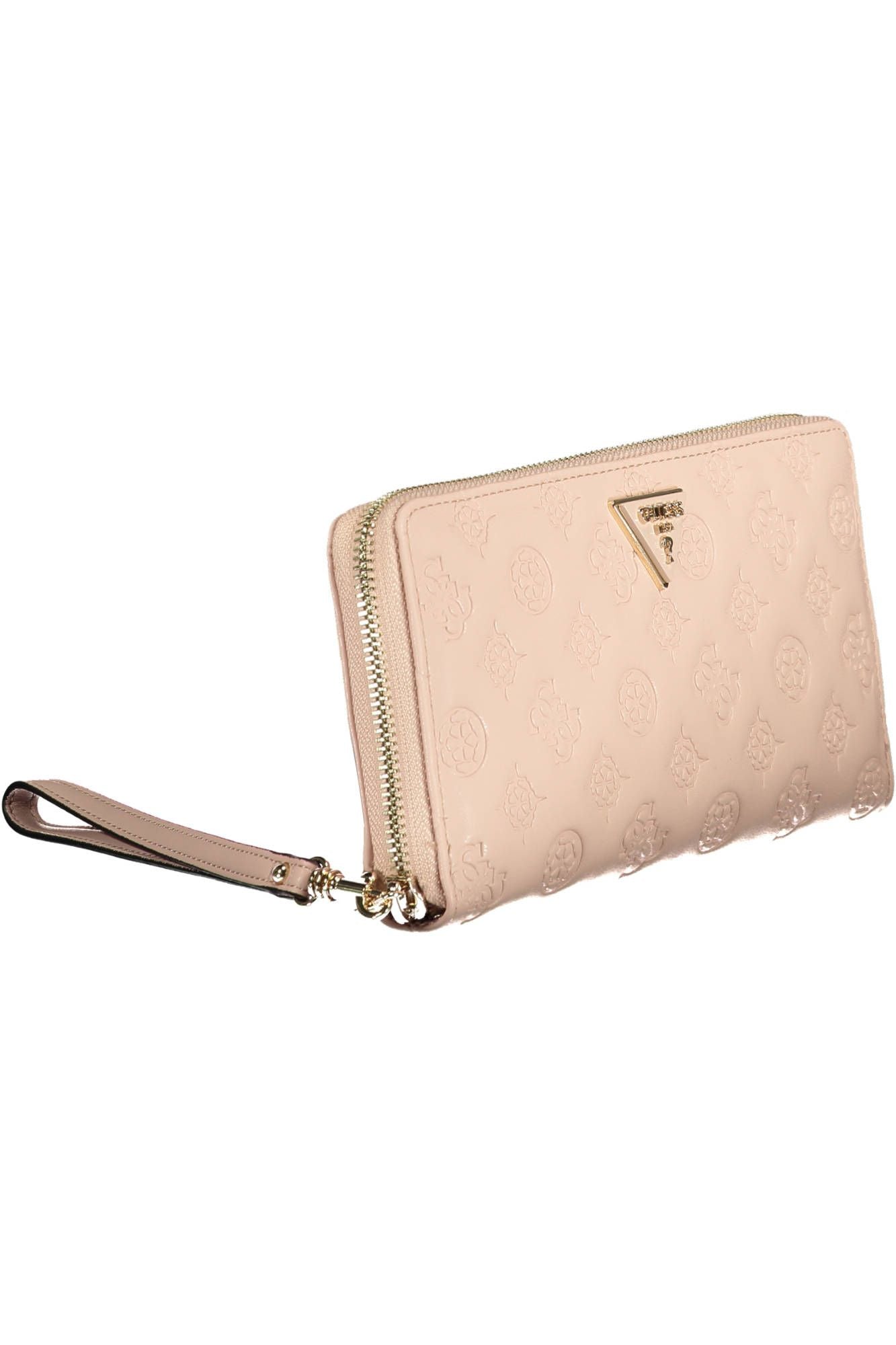 Pink Polyurethane Women Wallet