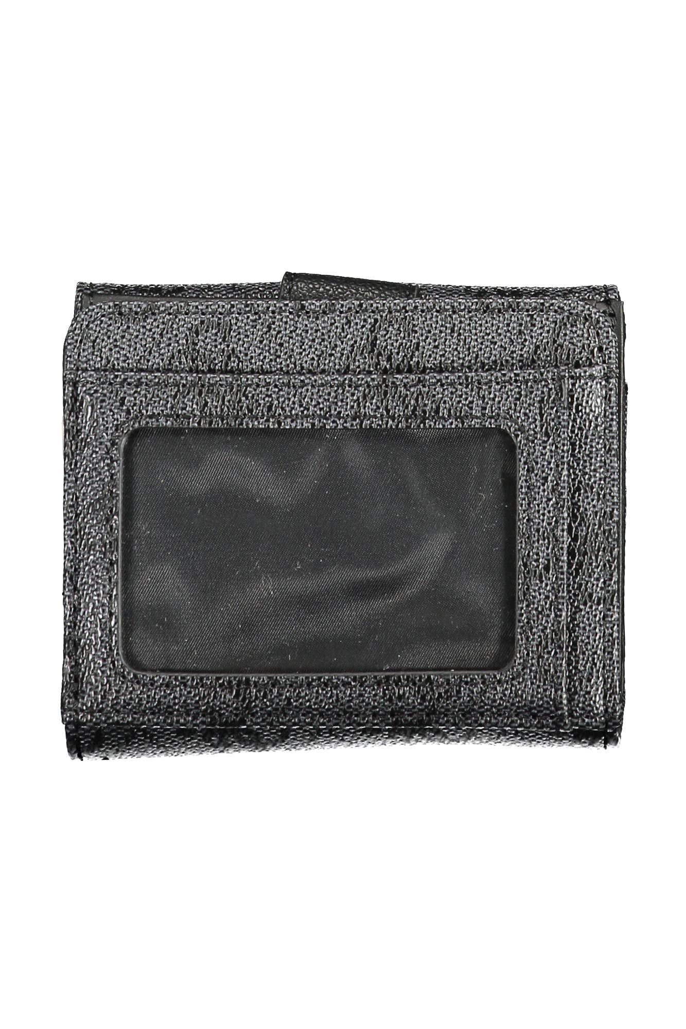 Black Polyurethane Women Wallet