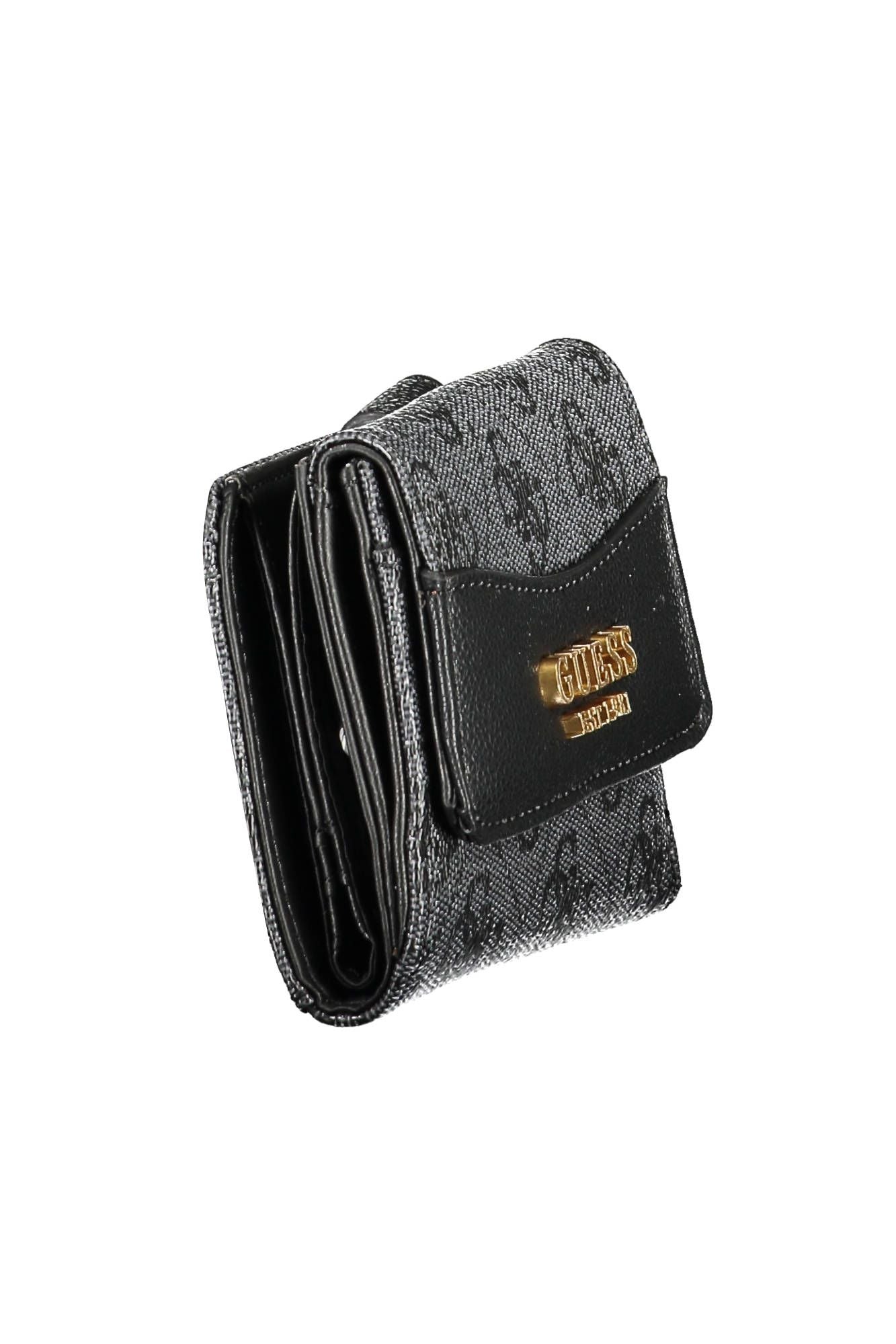 Black Polyurethane Women Wallet