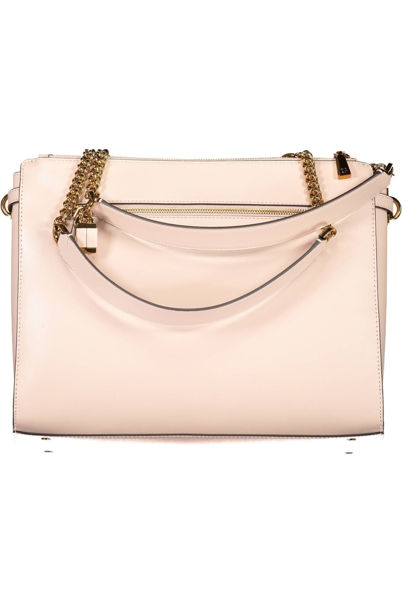Pink Polyurethane Women Handbag