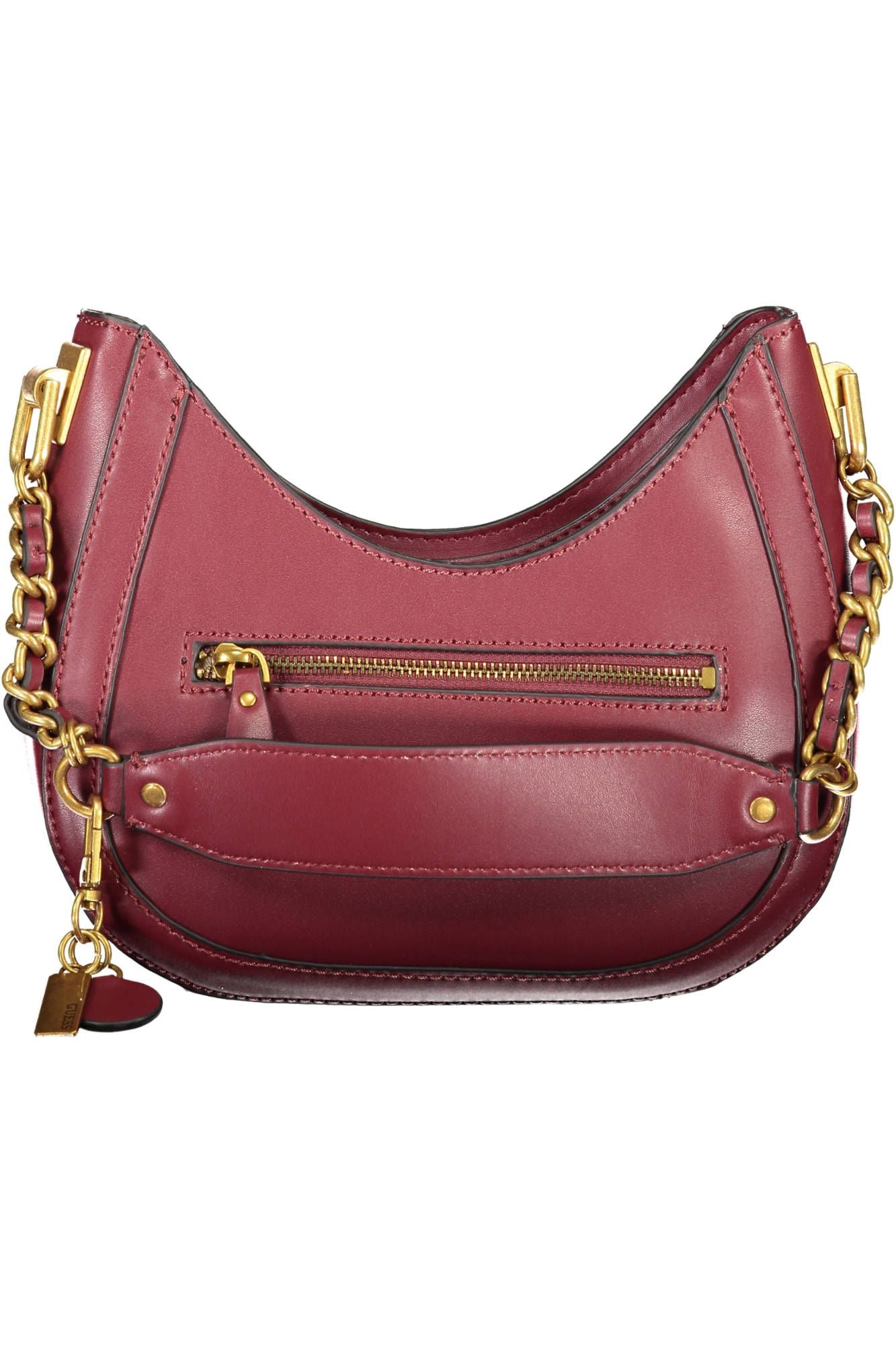 Purple Polyurethane Women Handbag