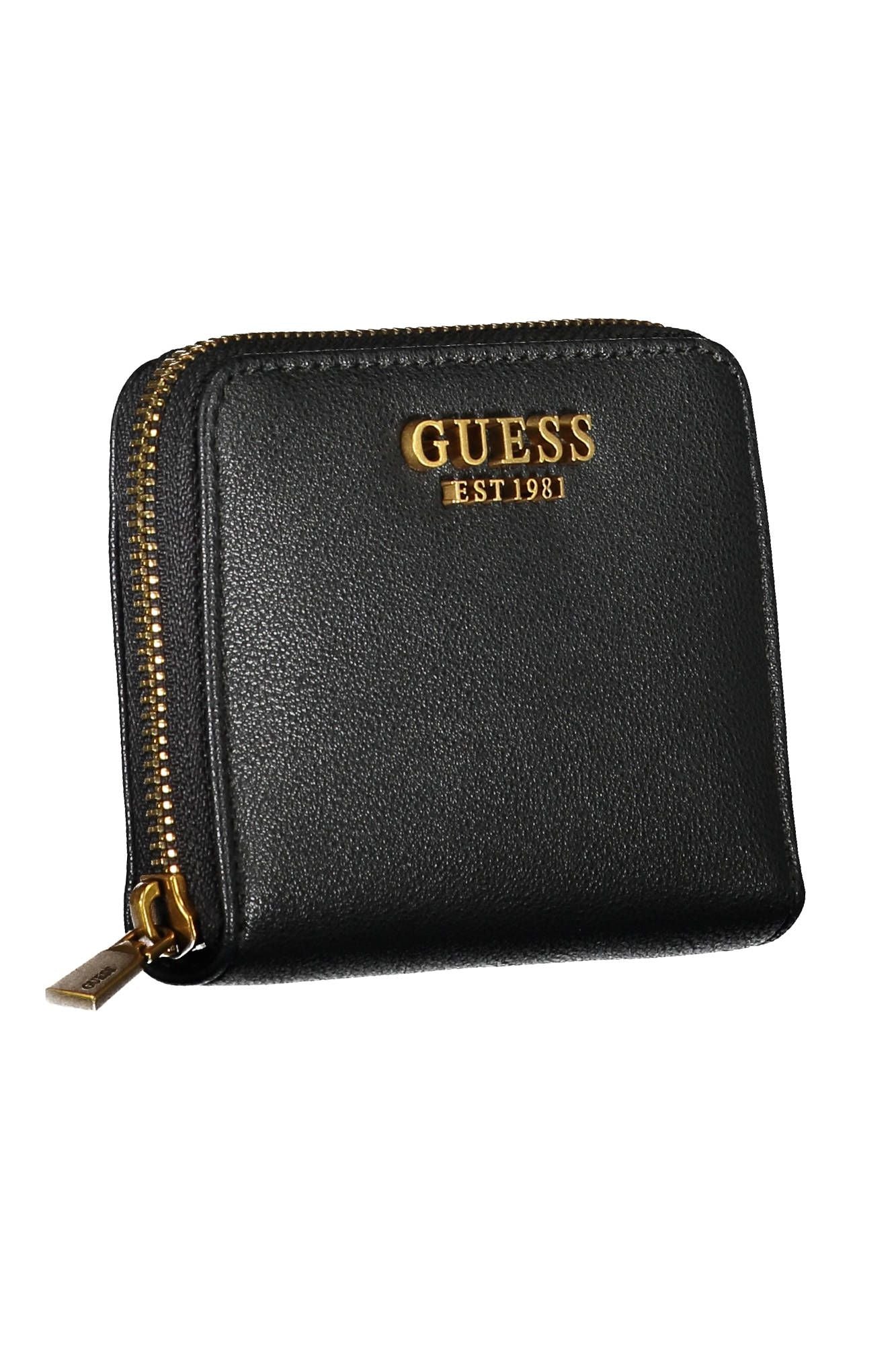 Black Polyurethane Women Wallet