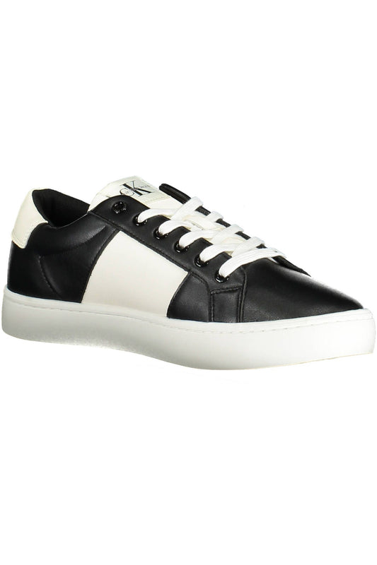 Black Recycled Leather Men Sneaker