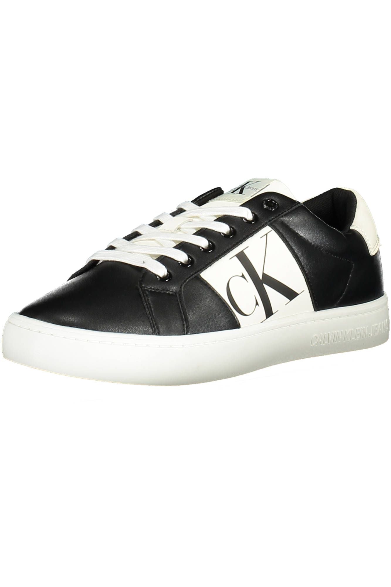 Black Recycled Leather Men Sneaker