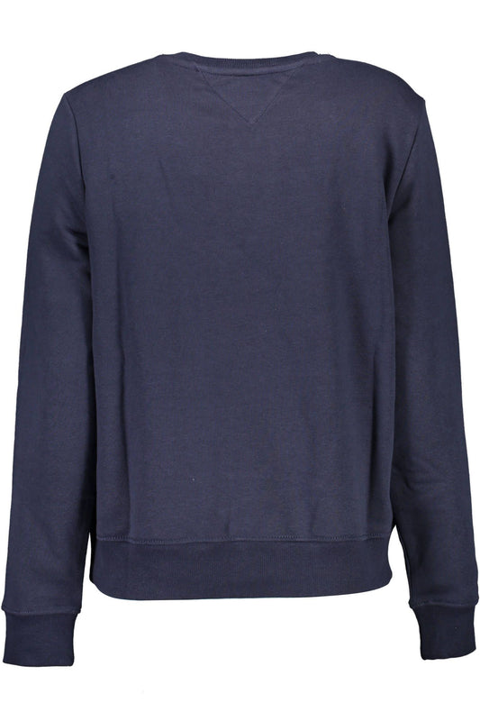 Blue Cotton Women Sweater