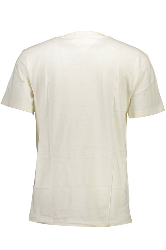 White Cotton Men T-Shirt