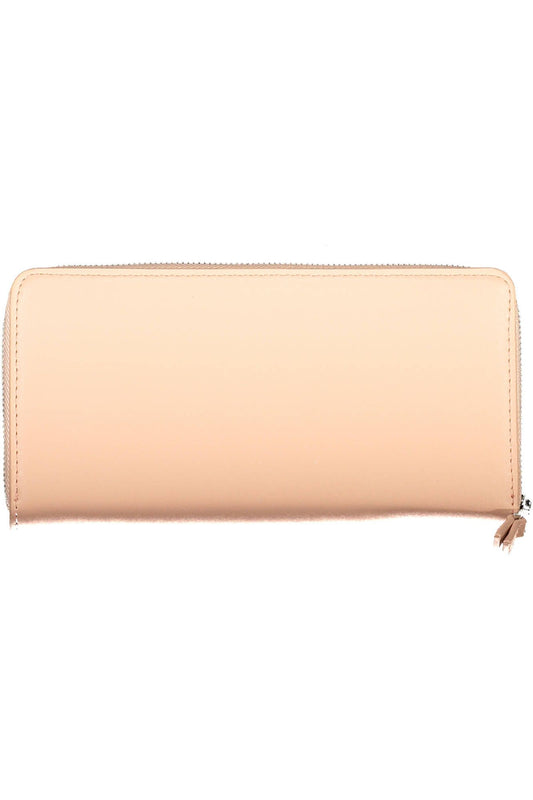 Pink Polyester Women Wallet