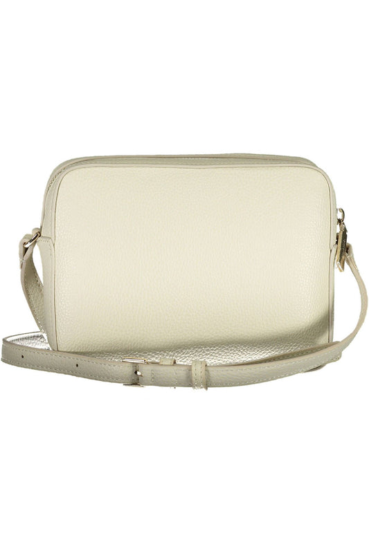 White Polyester Women Handbag