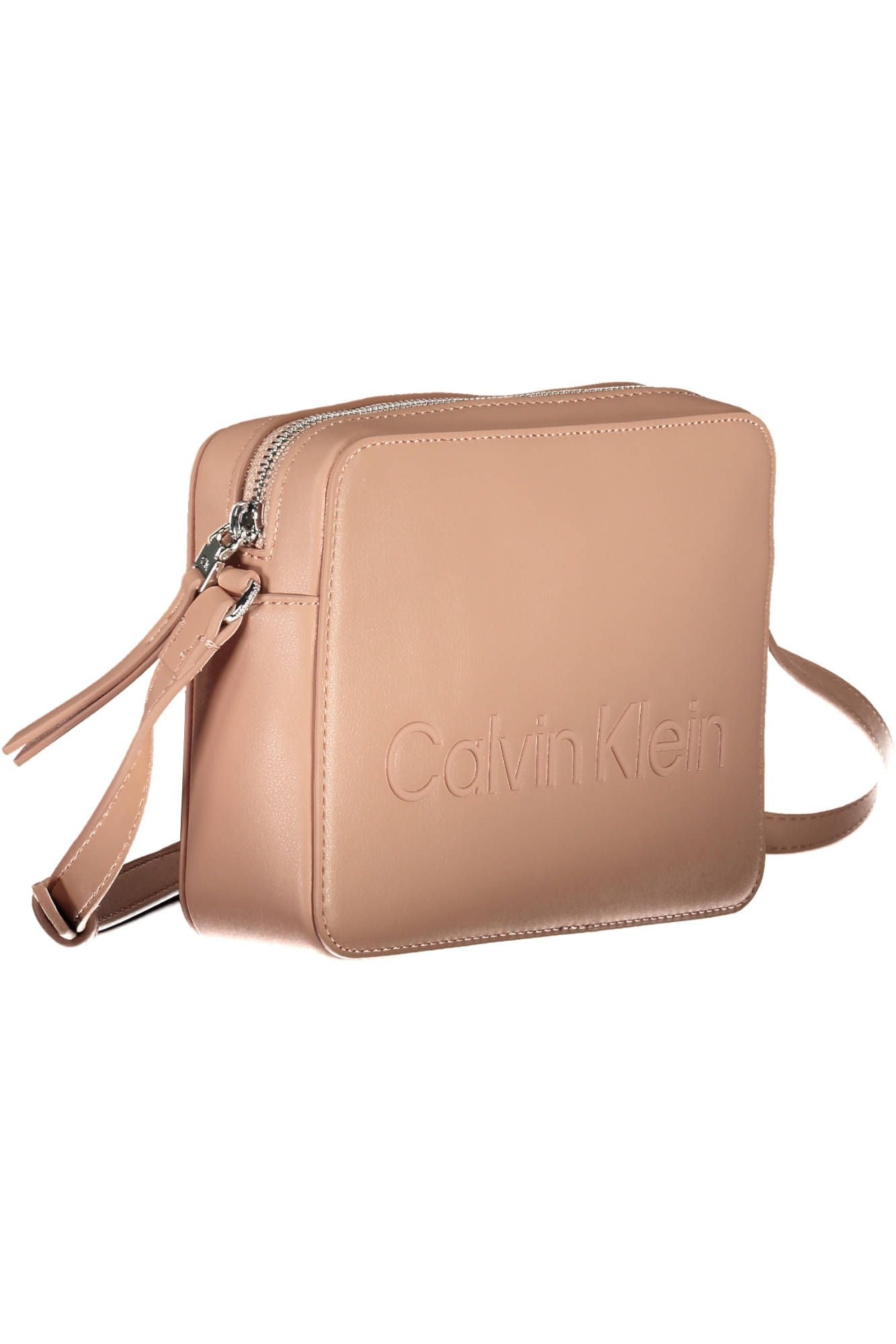 Pink Polyester Women Handbag