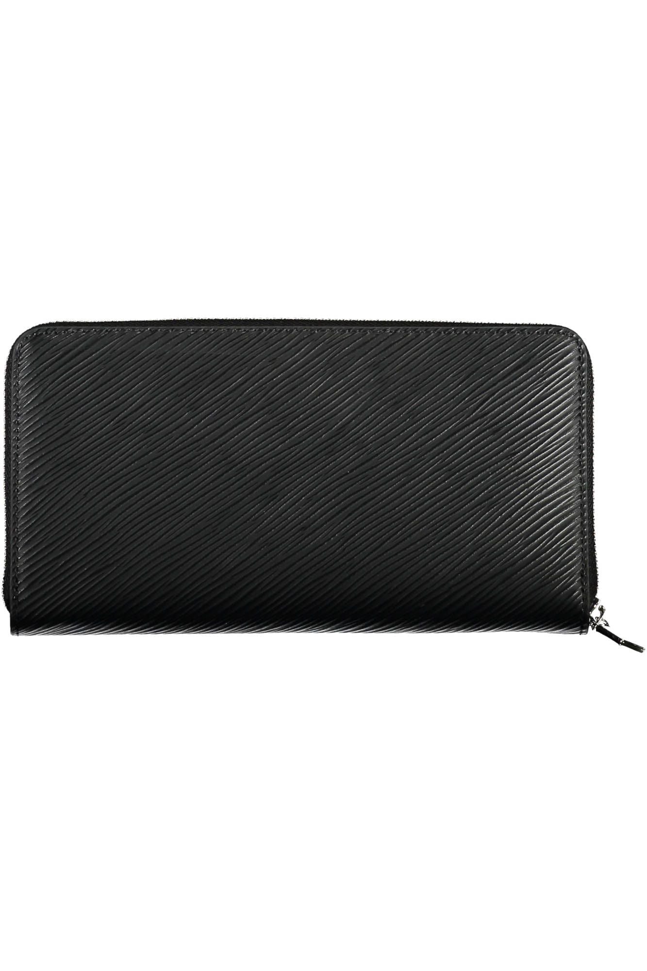 Black Polyurethane Women Wallet