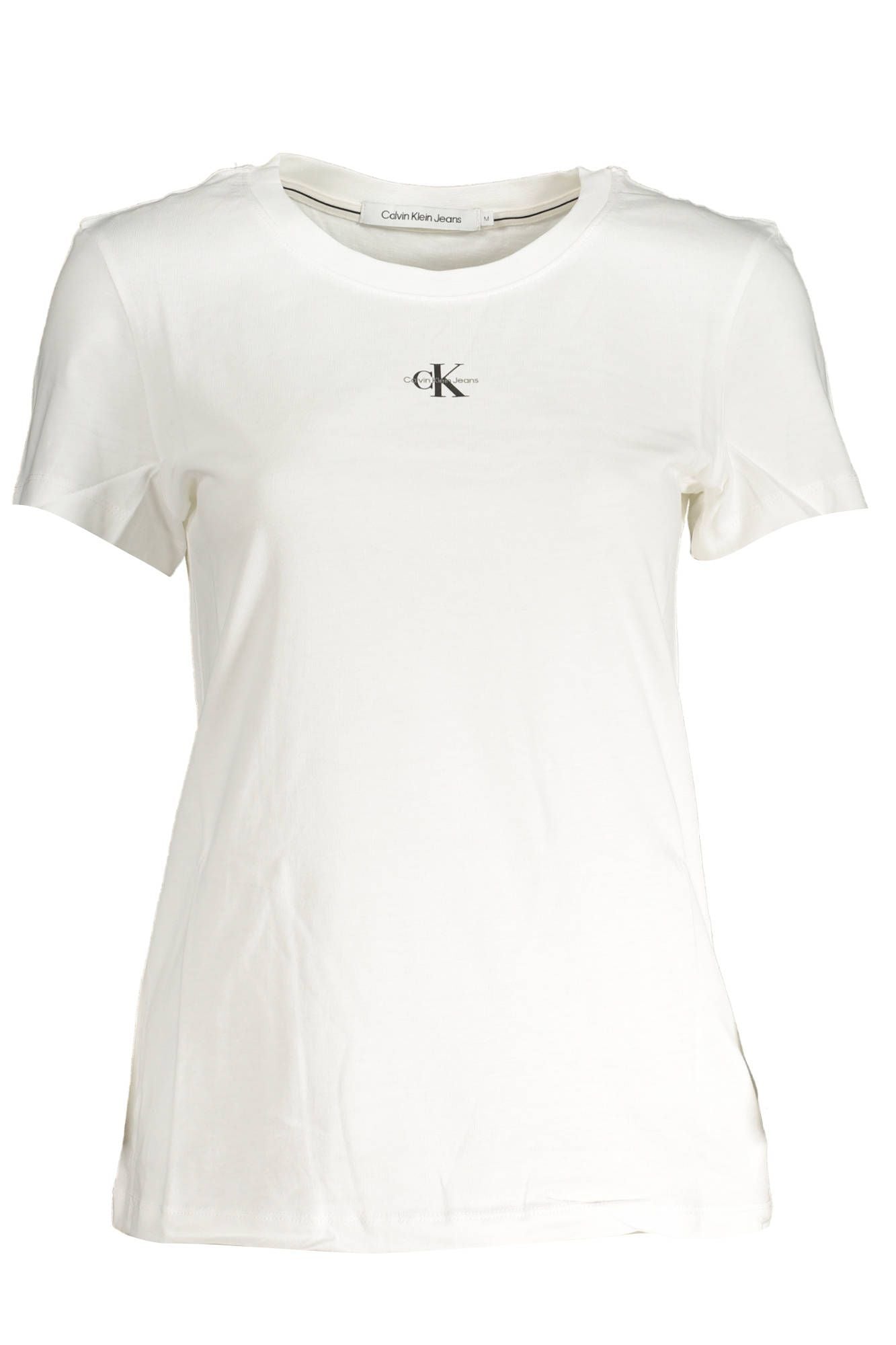 White Cotton Women T-Shirt