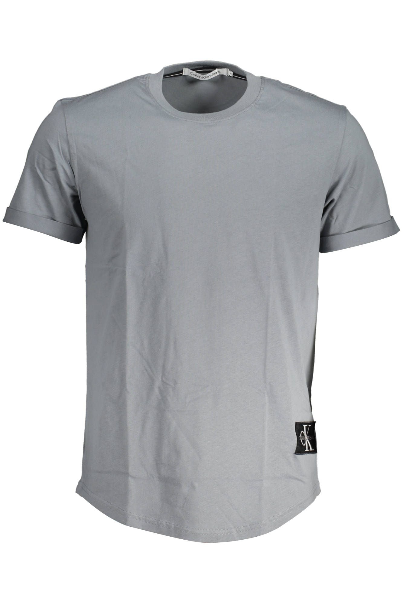 Gray Cotton Men T-Shirt