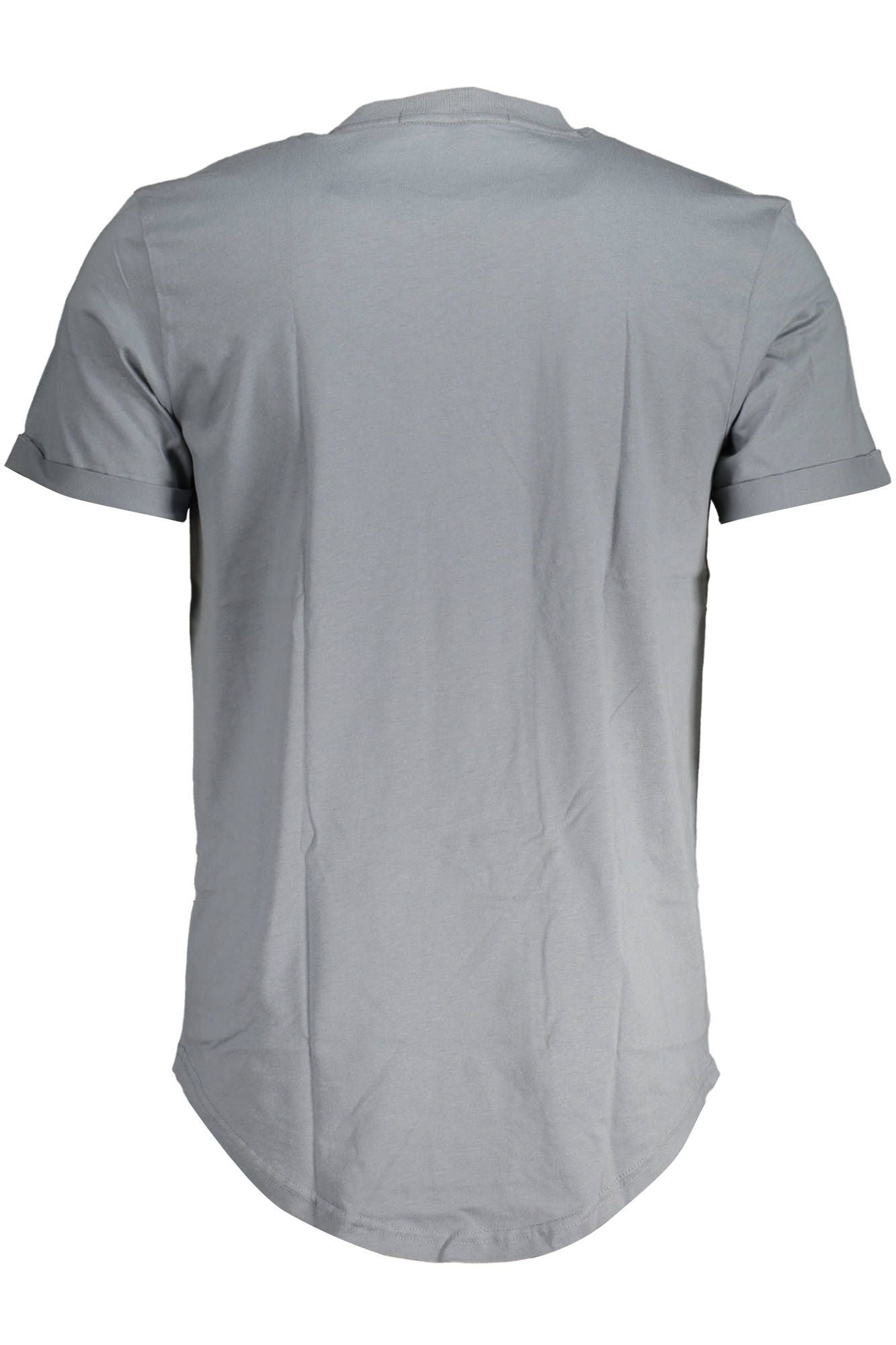 Gray Cotton Men T-Shirt