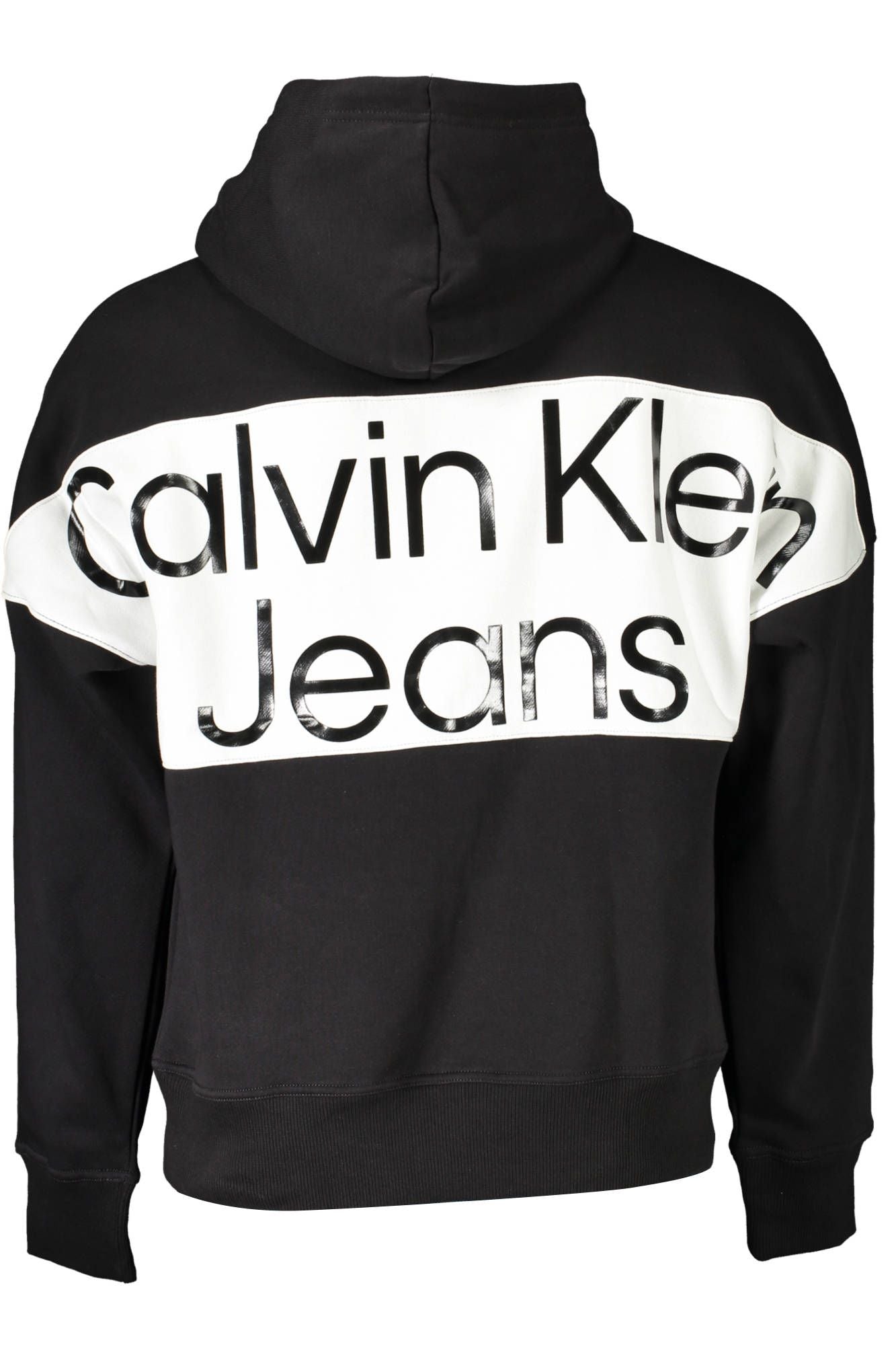 Black Cotton Men Sweatshirt