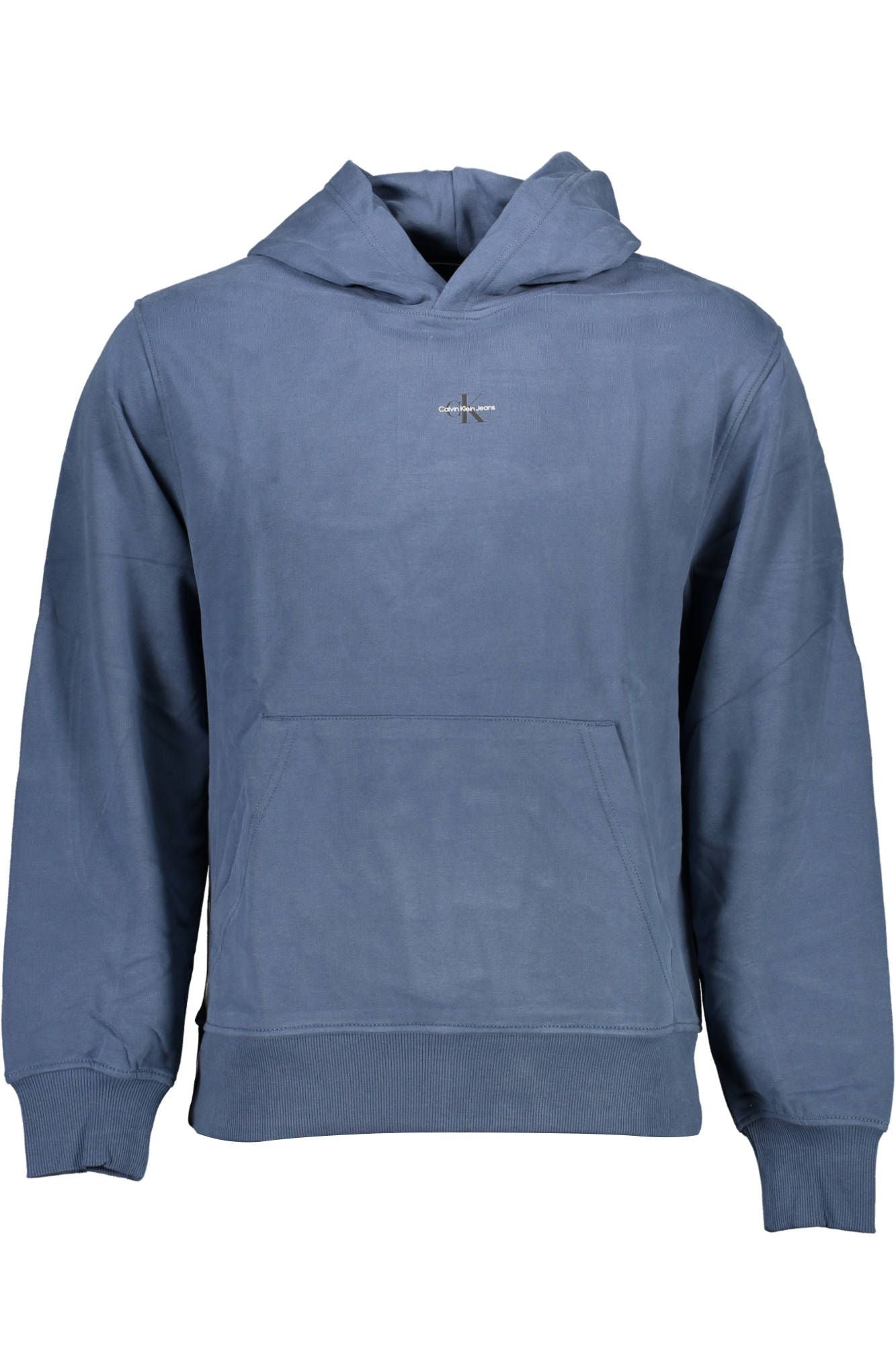 Blue Cotton Men Sweater