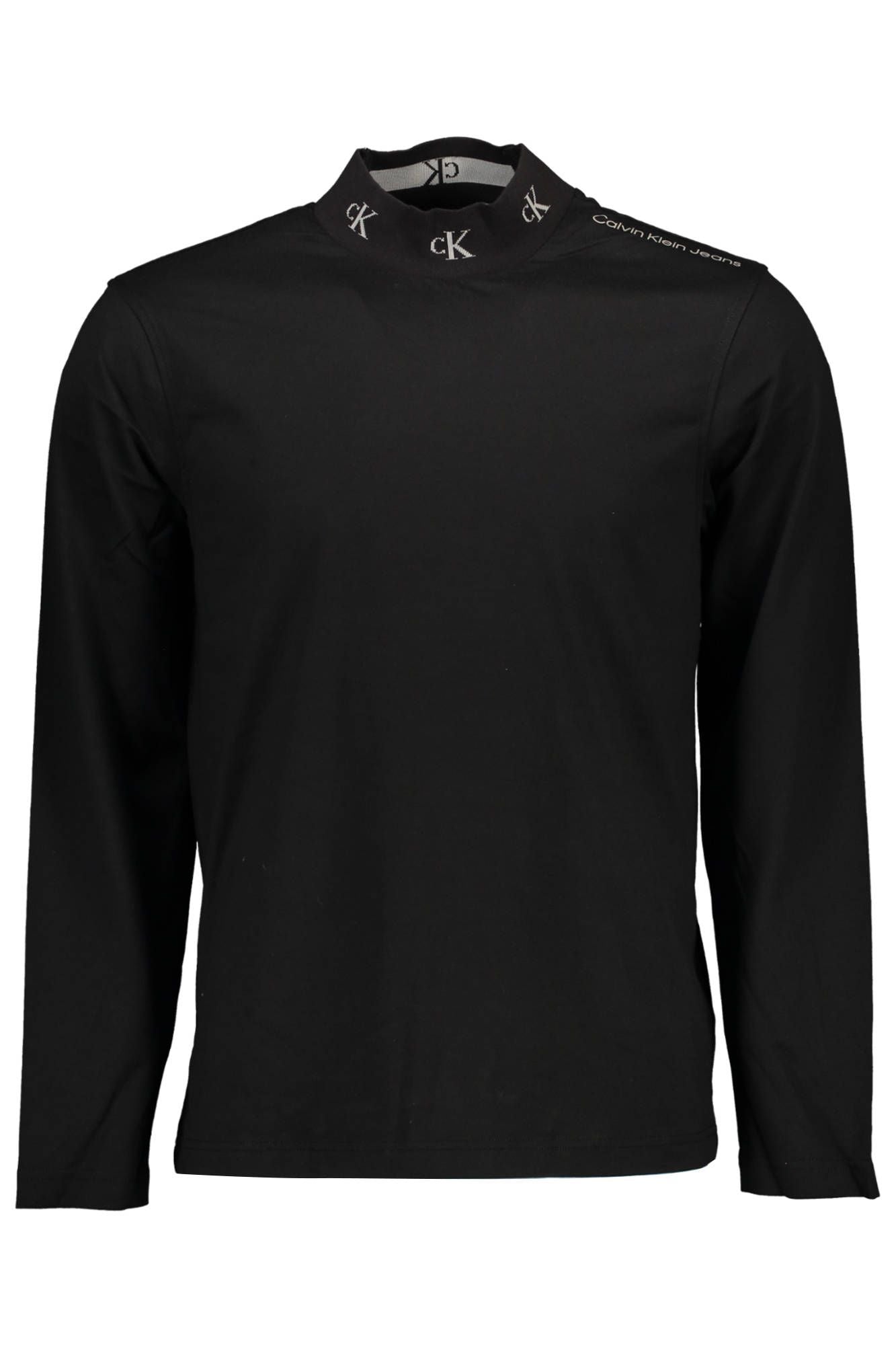 Black Cotton Men T-Shirt