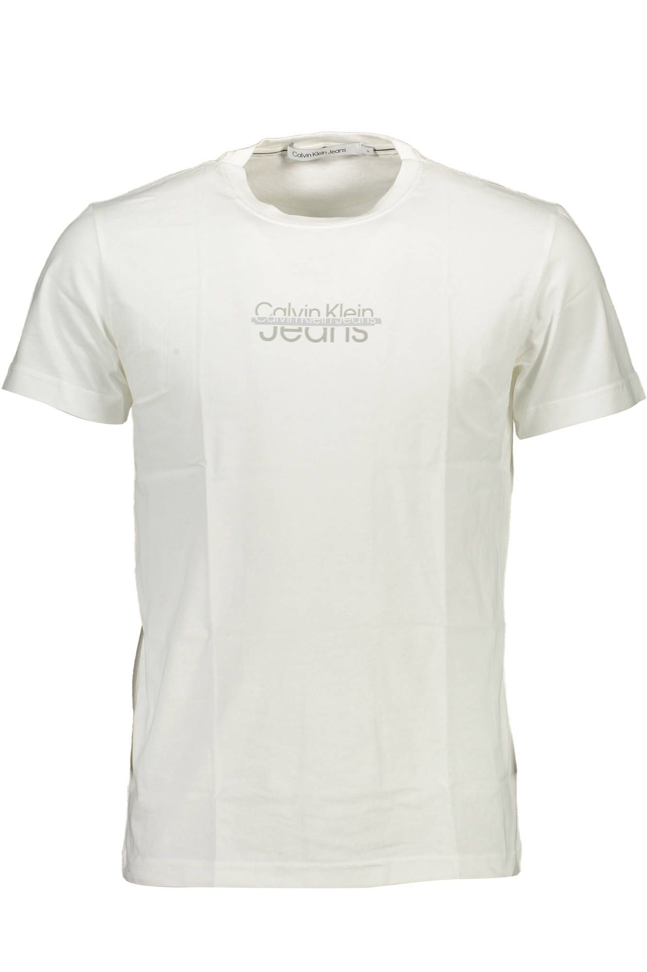 White Cotton Men T-Shirt