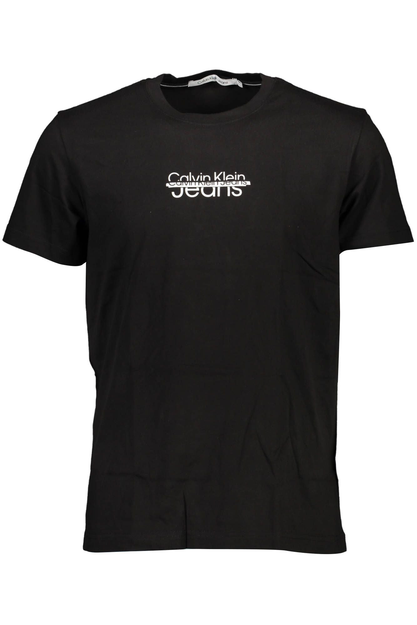 Black Cotton Men T-Shirt
