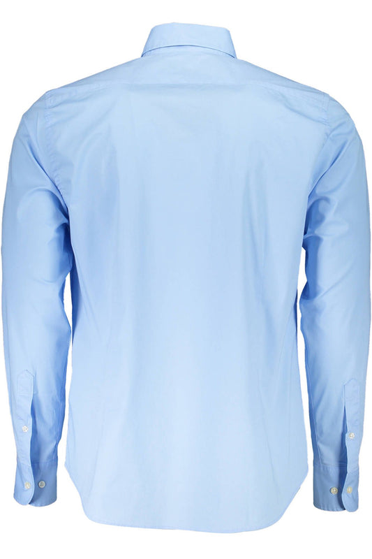 Light Blue Cotton Men Shirt