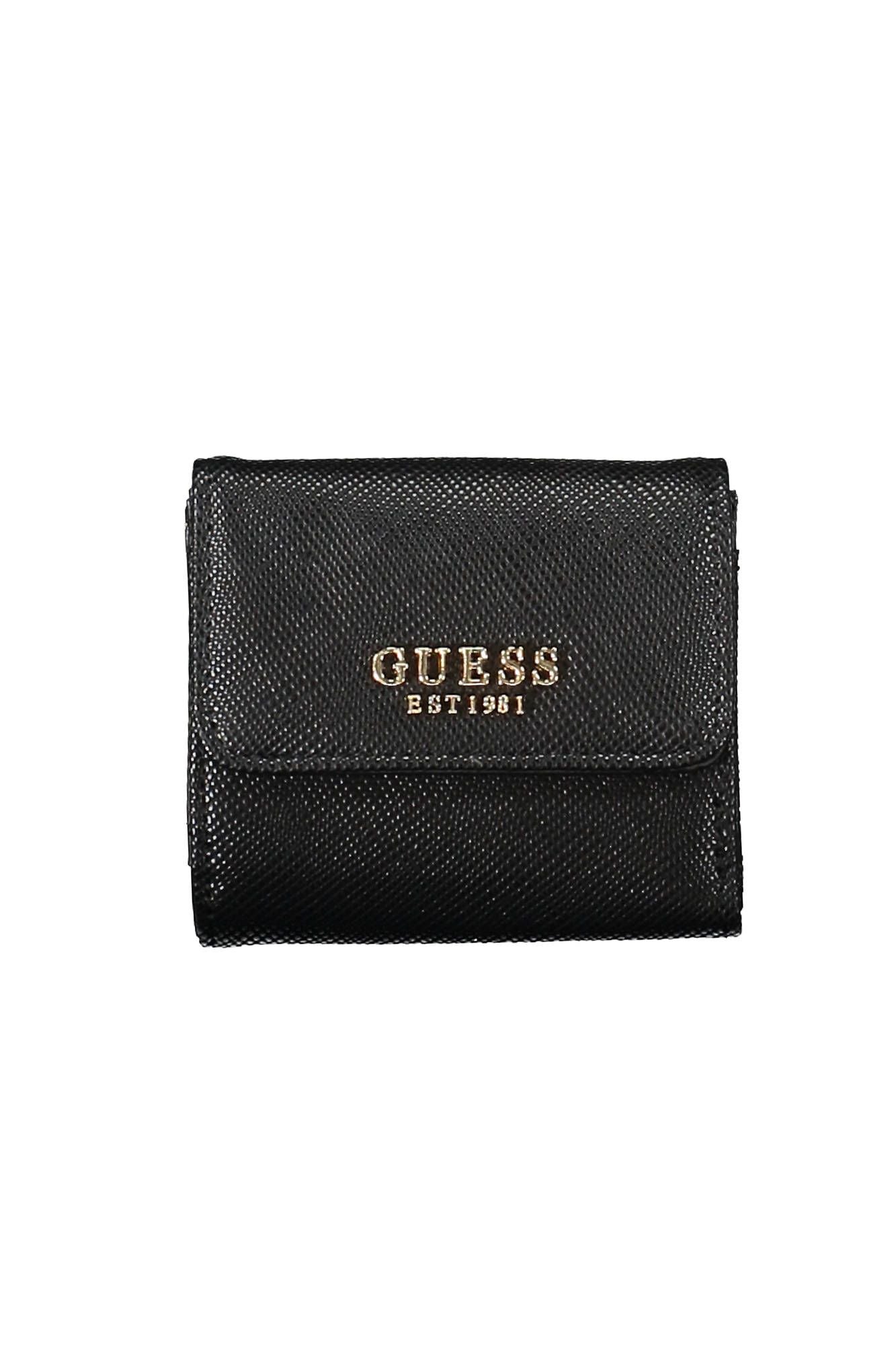Black Polyurethane Women Wallet