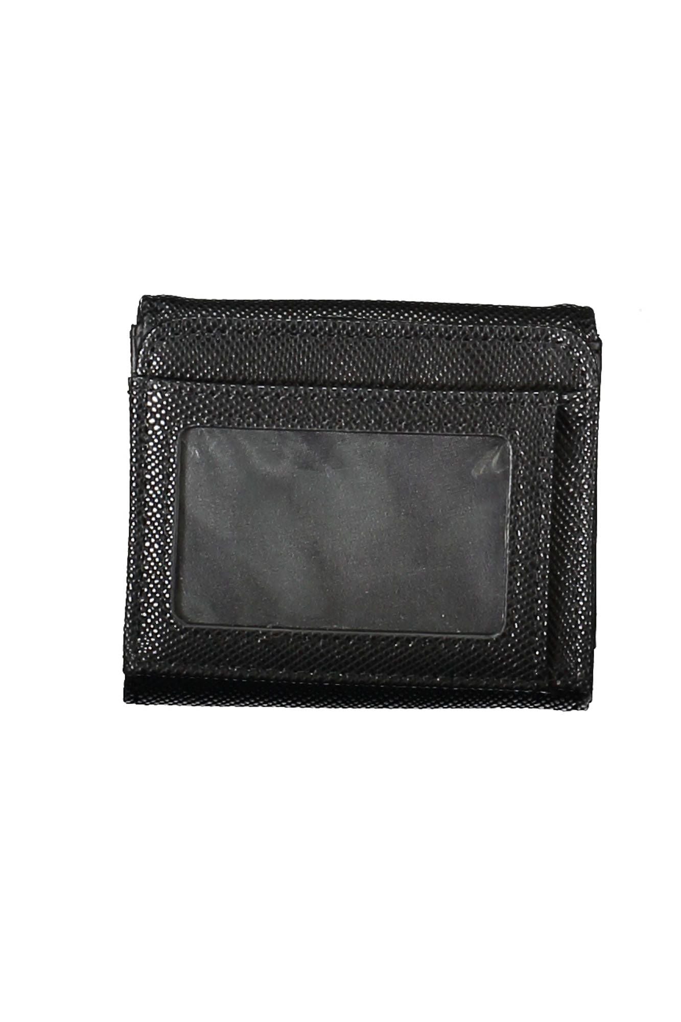 Black Polyurethane Women Wallet