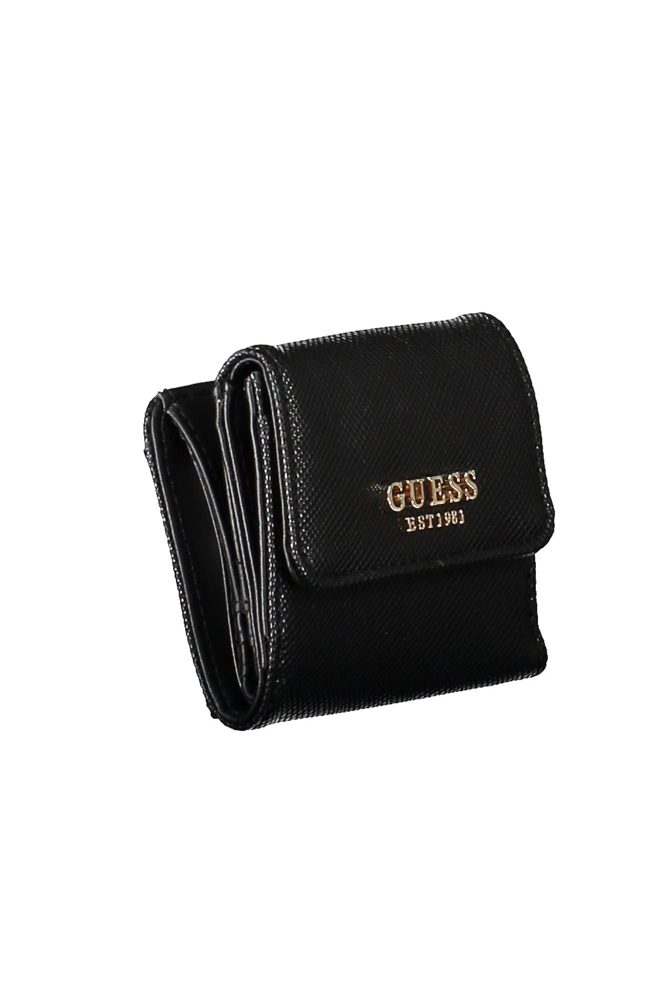 Black Polyurethane Women Wallet