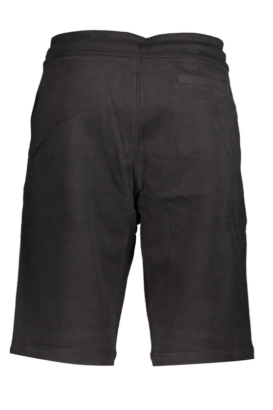 Black Cotton Men Bermuda