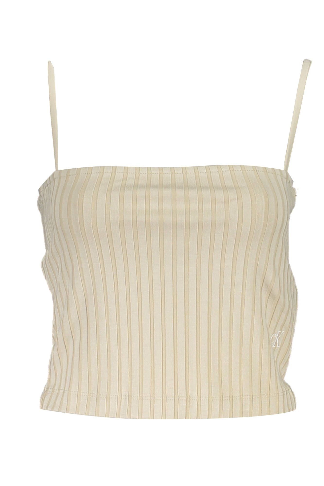 Beige Elastane Women Top