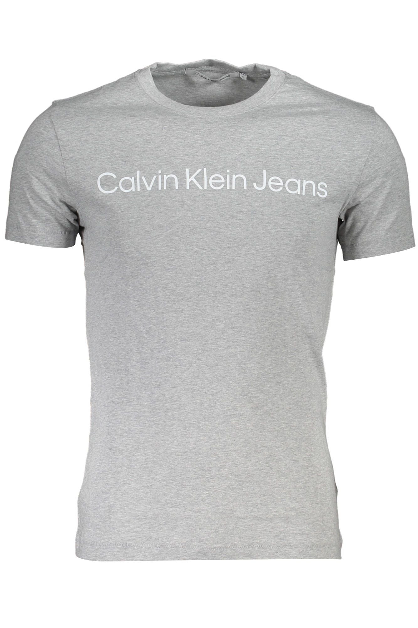 Gray Cotton Men T-Shirt