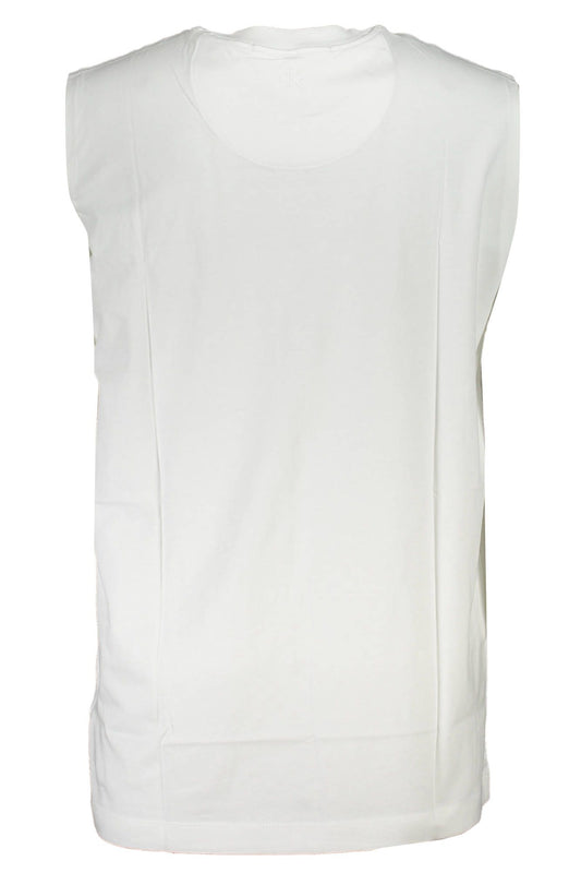 White Cotton Men T-Shirt