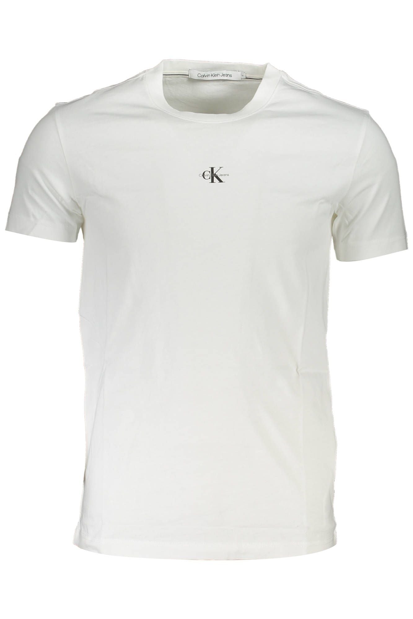 White Cotton Men T-Shirt