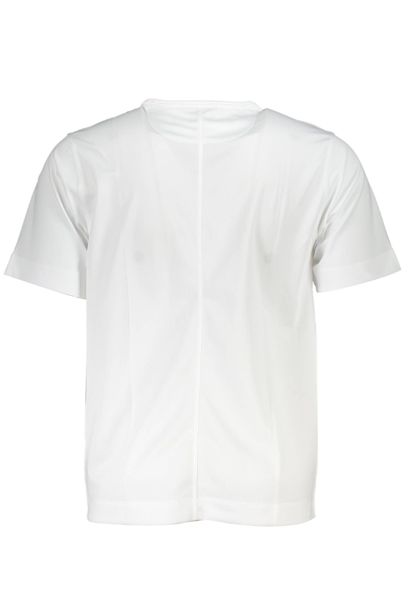 White Polyester Men T-Shirt