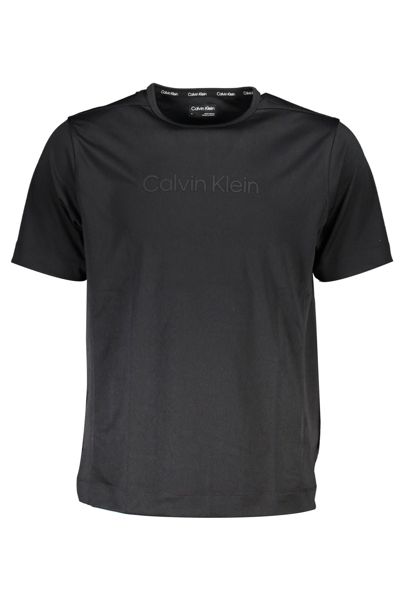Black Polyester Men T-Shirt