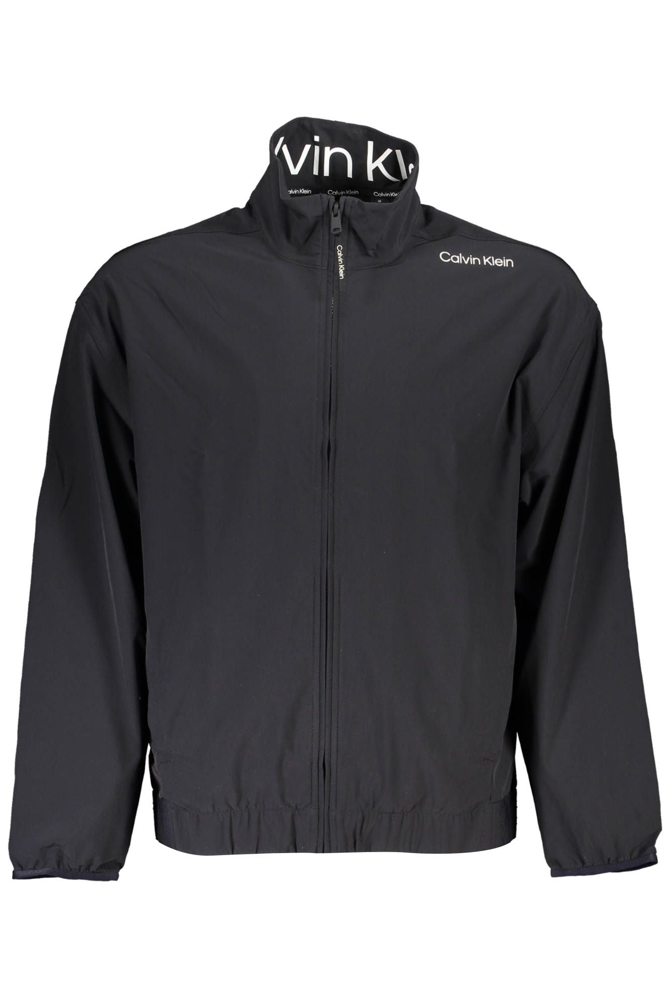 Black Polyester Men Sweatshirt
