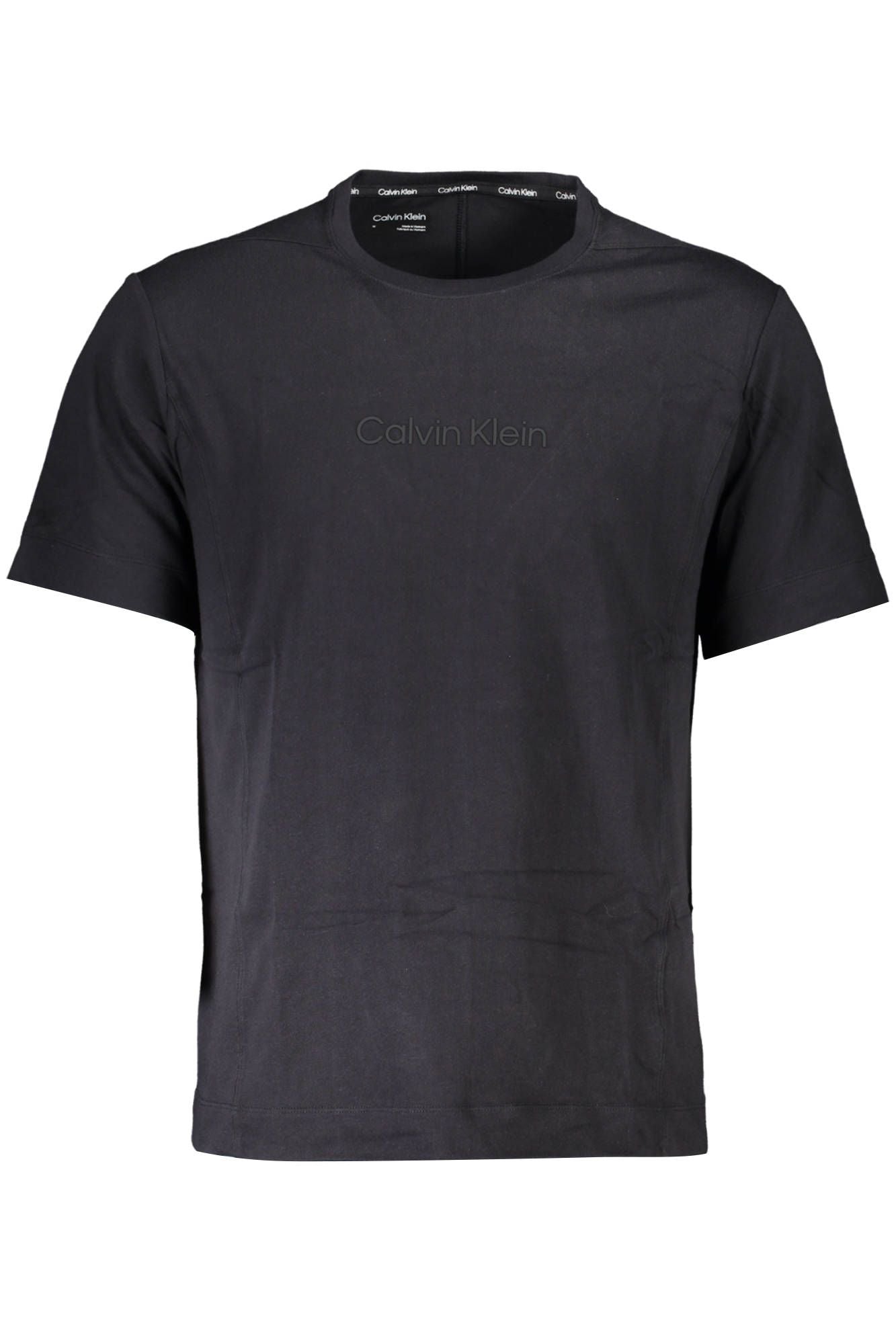 Black Cotton Men T-Shirt
