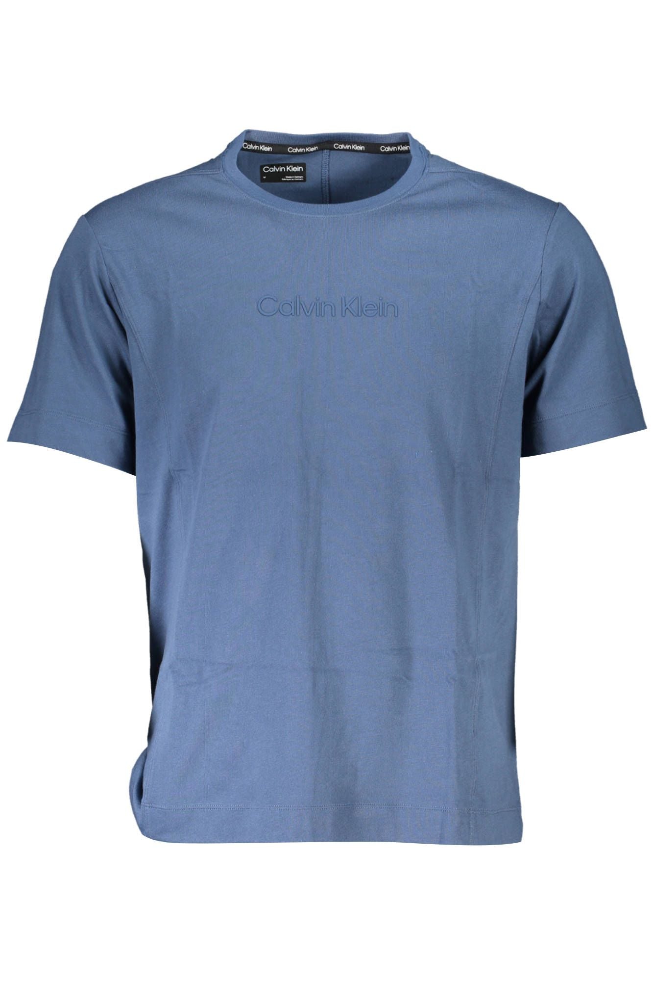 Blue Cotton Men T-Shirt