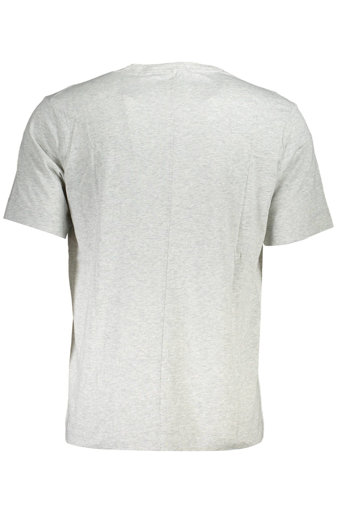 "Gray Cotton Men T-Shirt"