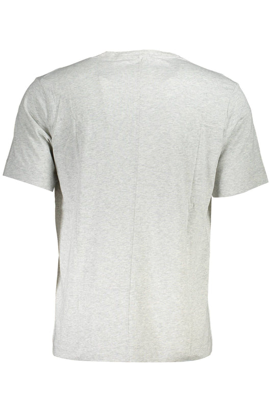 "Gray Cotton Men T-Shirt"