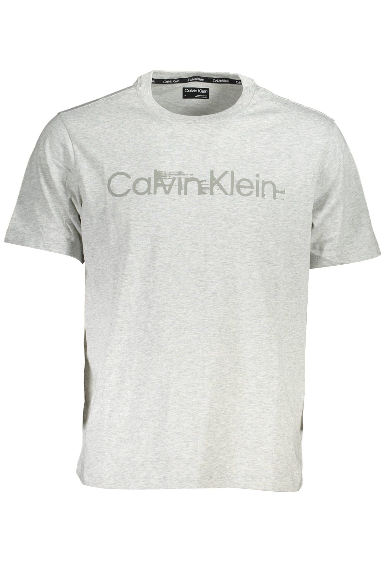 Gray Cotton Men T-Shirt